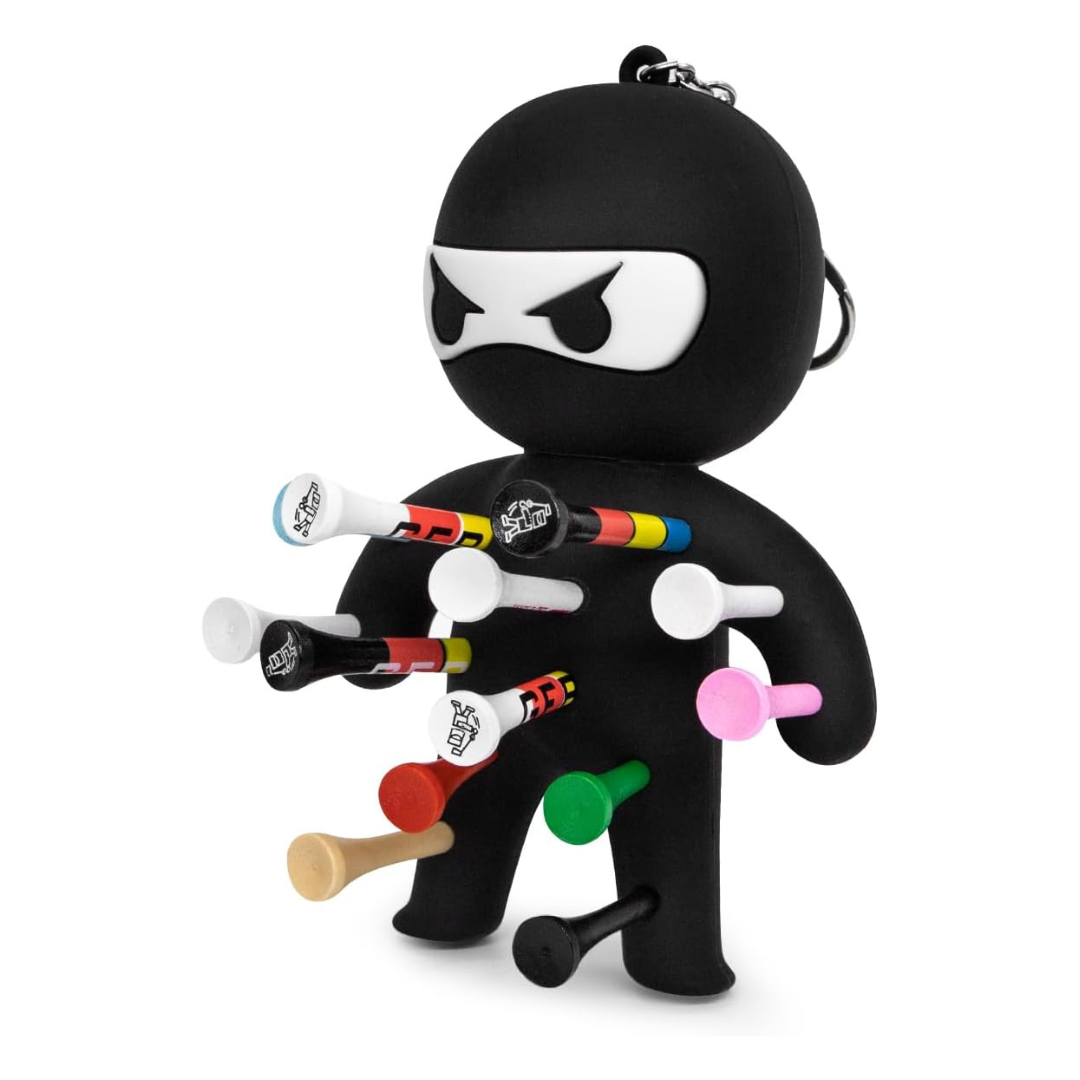Ninja Design Golf Tee Holder for 13 Golf Tees | Black