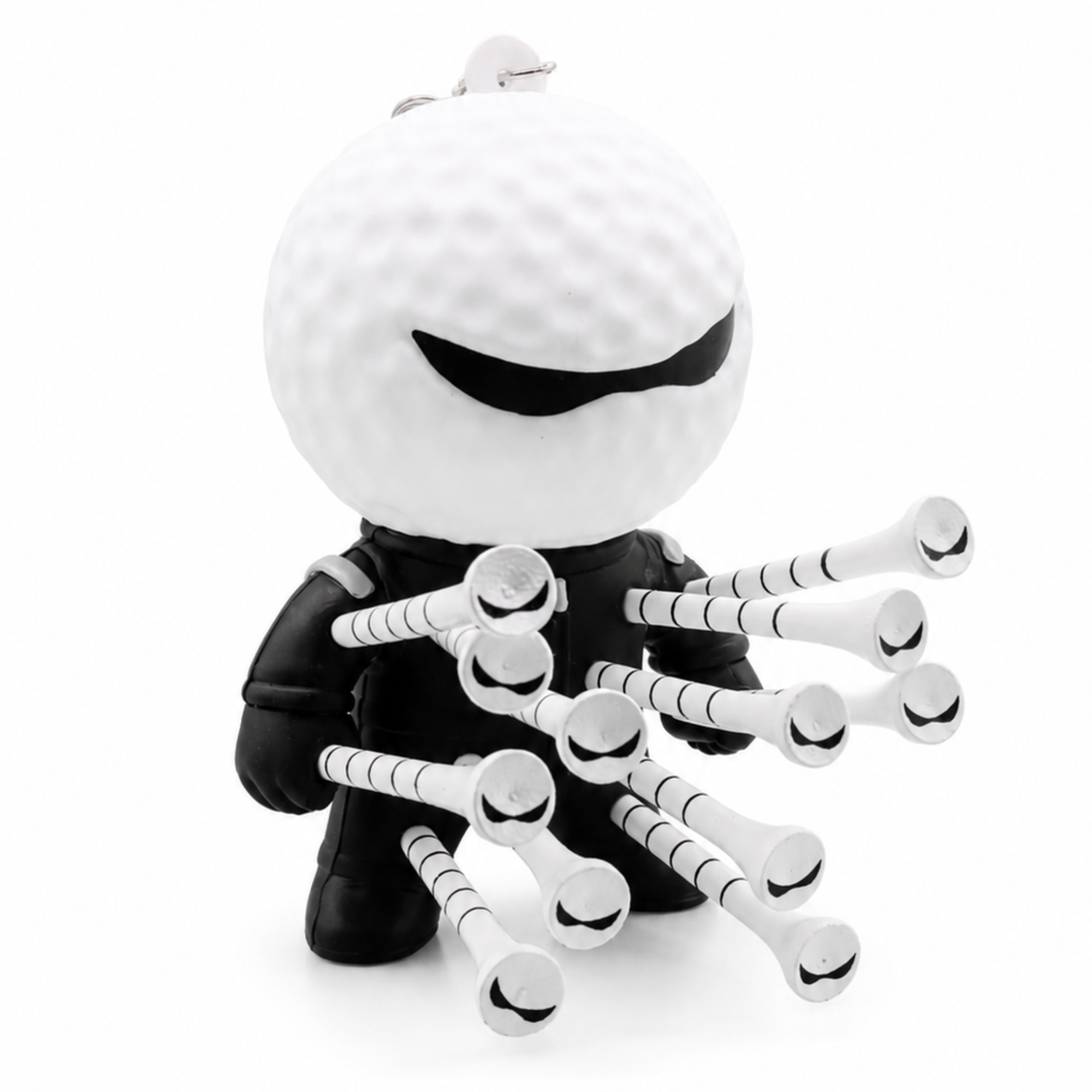 Mr Tee Golf Tee Holder With 12 Themed Golf Tees - Holds 12 Tees