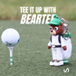 BearTee Golf Tee Holder ~ Comes with 4 matching golf tees ~ Lightweight and Durable