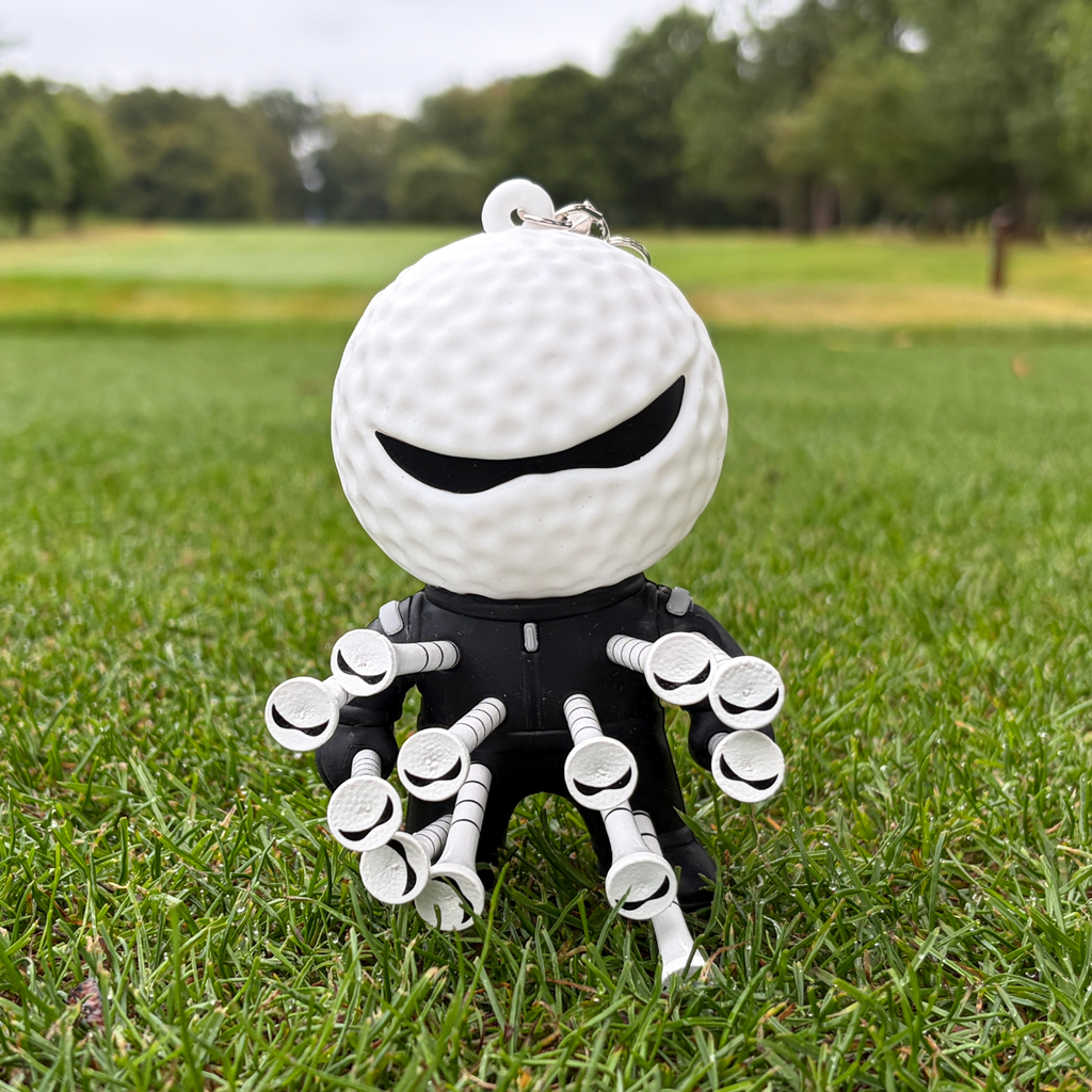 Mr Tee Golf Tee Holder With 12 Themed Golf Tees - Holds 12 Tees