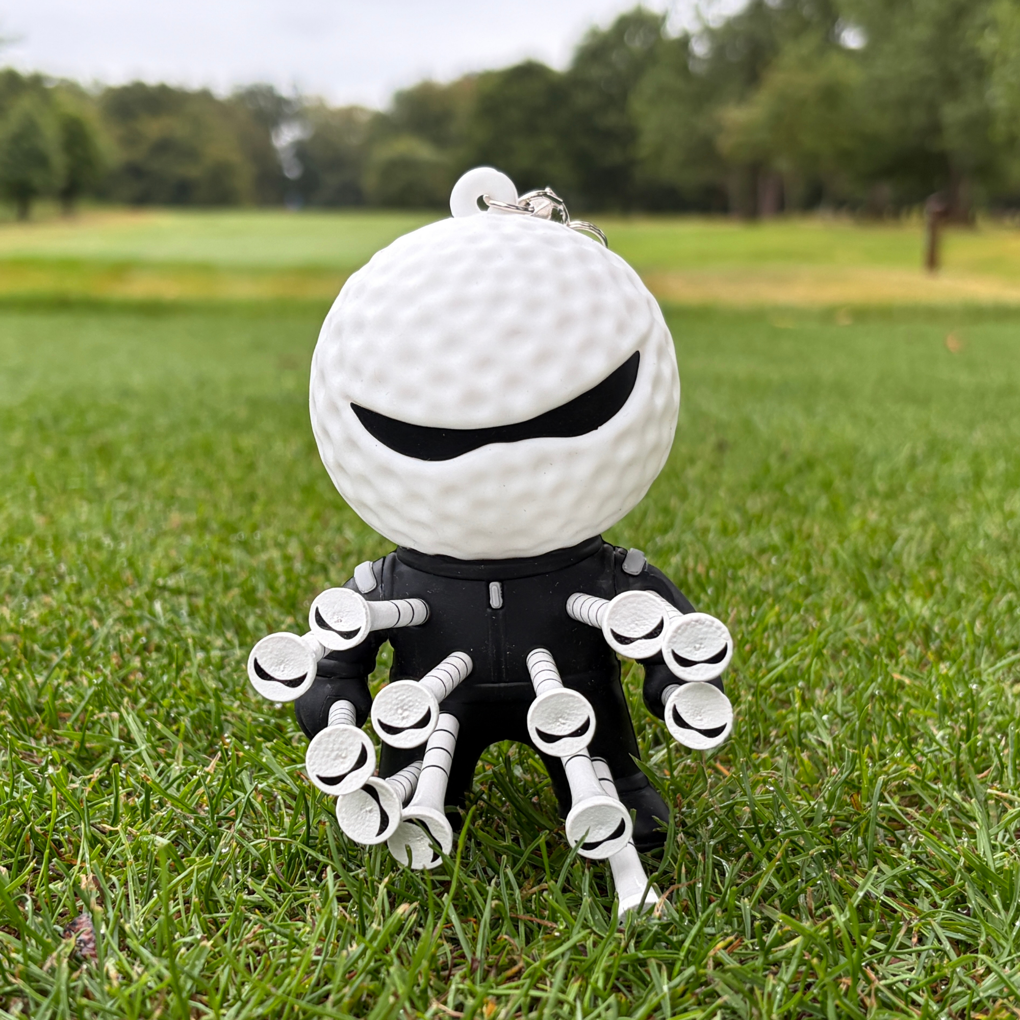 Mr Tee Golf Tee Holder With 12 Themed Golf Tees - Holds 12 Tees
