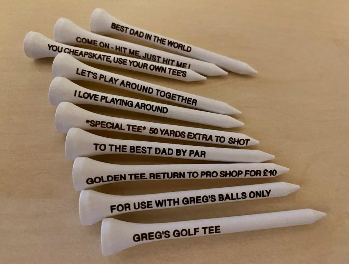 Personalised Golf Tees - Pack of 15 Tees