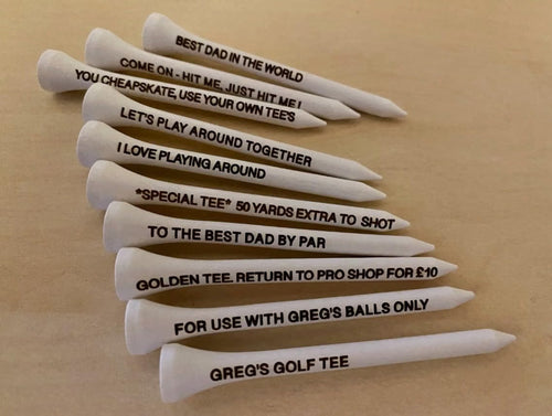 Personalised Golf Tees - Pack of 15 Tees