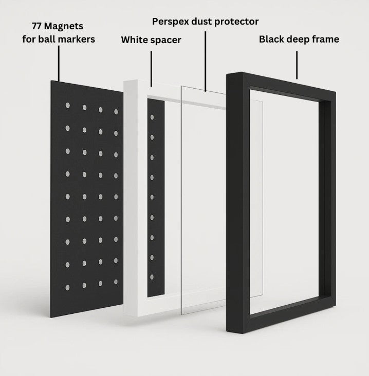 77 Ball Marker Display | Black