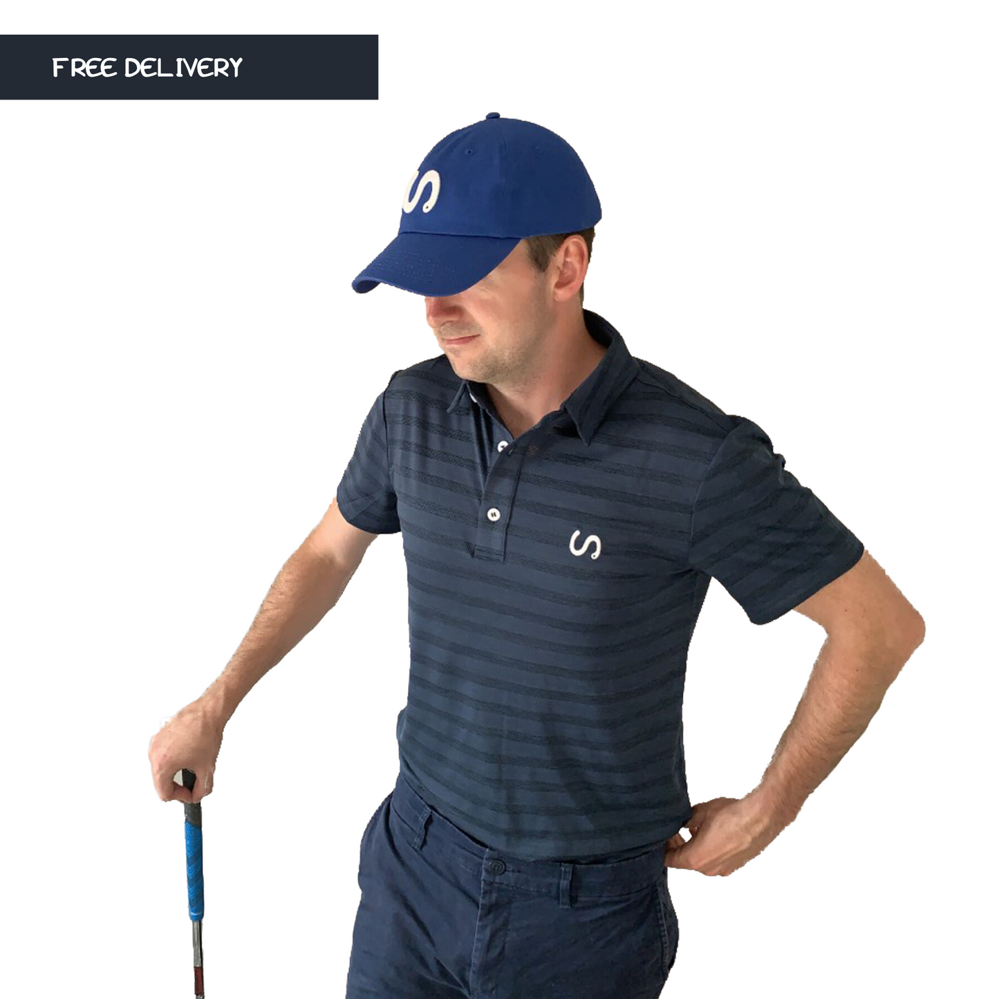 Navy Course Polo