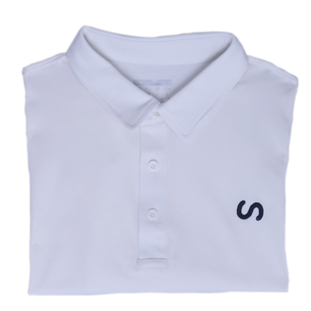 White STRIKER Polo