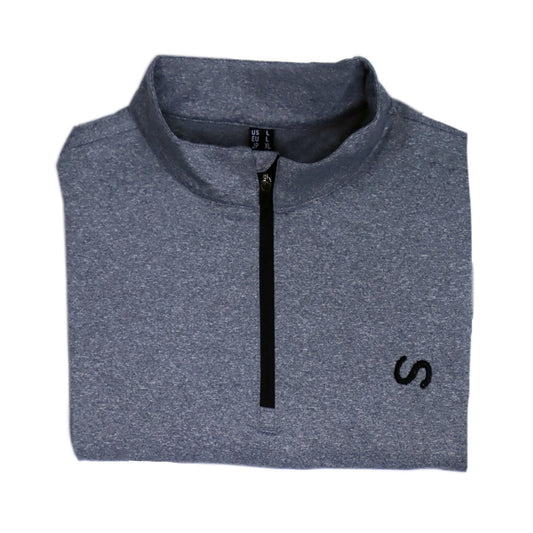 Grey Quarter Zip